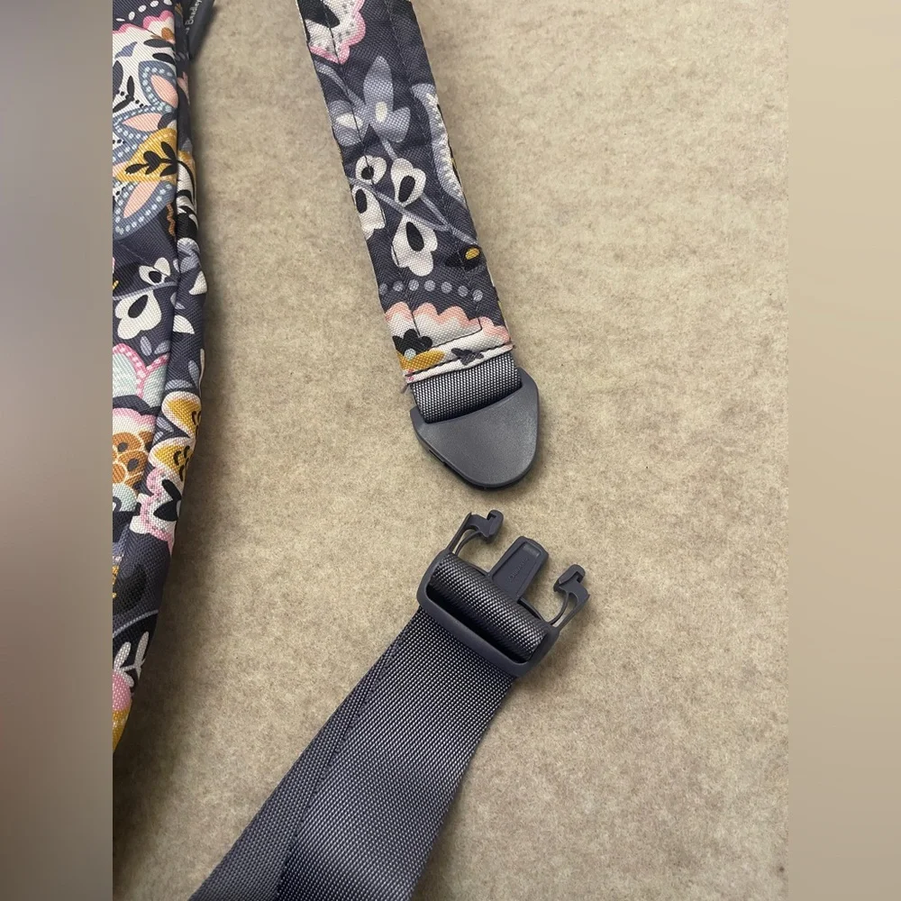 Vera Bradley Gray Floral Sling Backpack